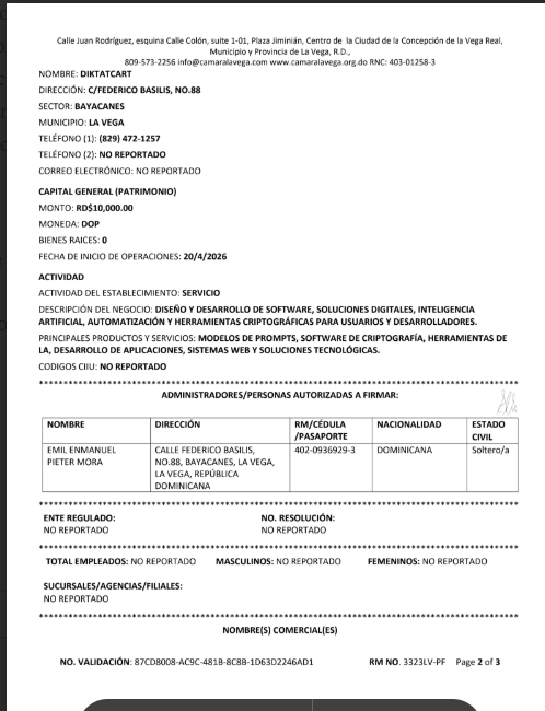 Registro Mercantil Página 2